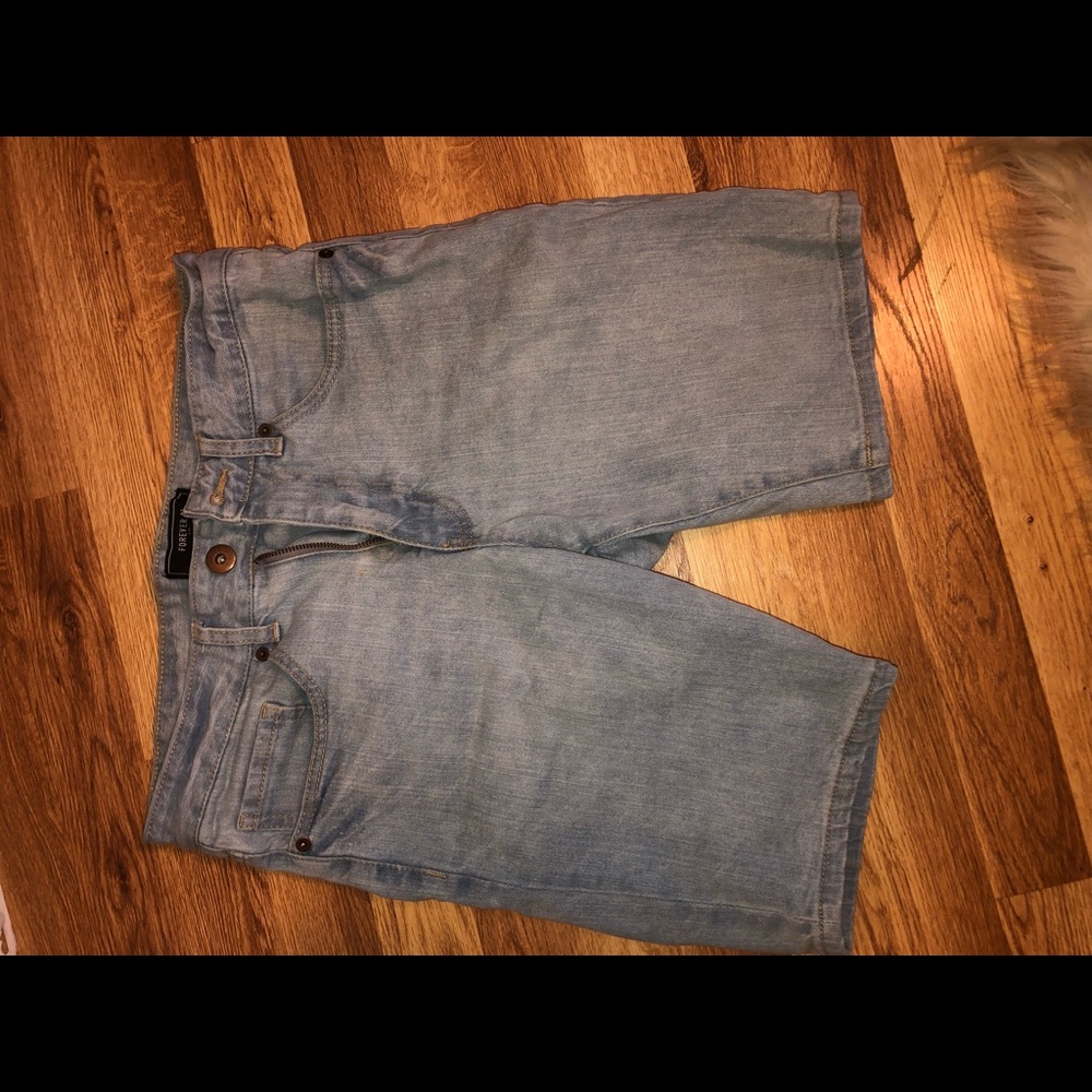 Denim Washed Shorts